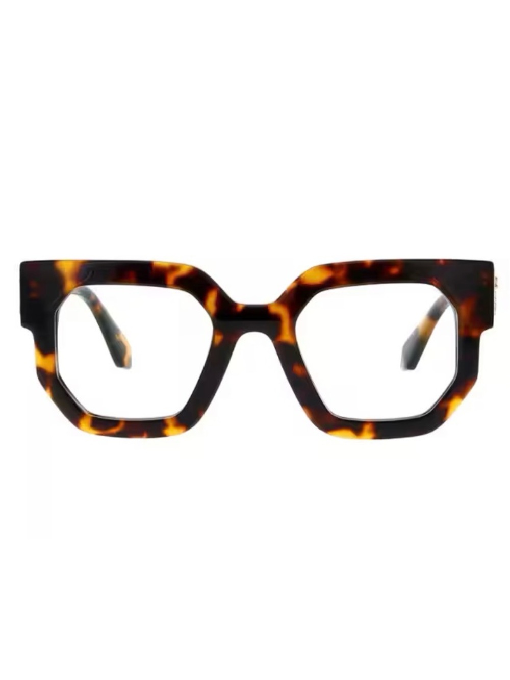 Off-White Eyeglasses Style 14 Havana Blue Blocking Tortoise with COA